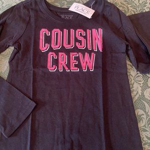 Nwt 4T 4 2T 5T 5 COUSIN CREW shirt top family